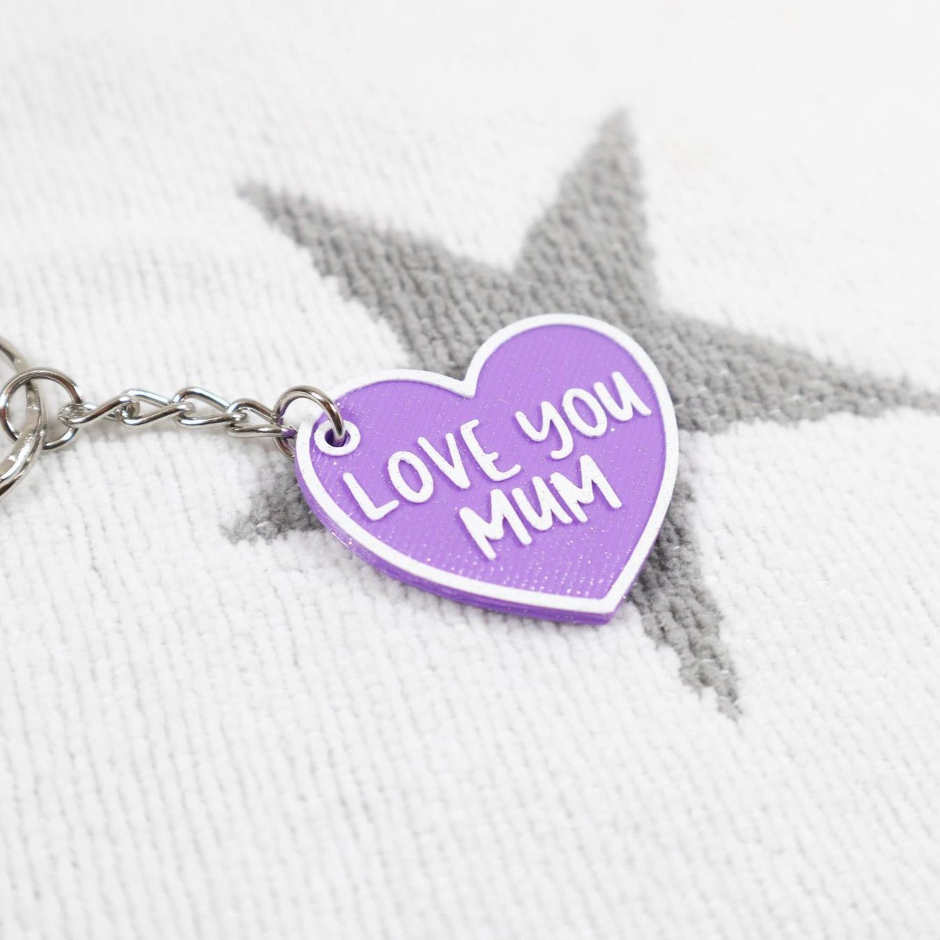 Mum Heart Keyring