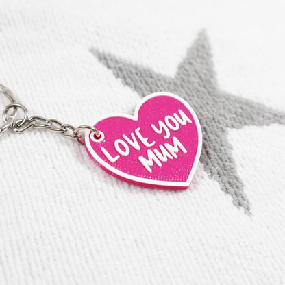 Mum Heart Keyring