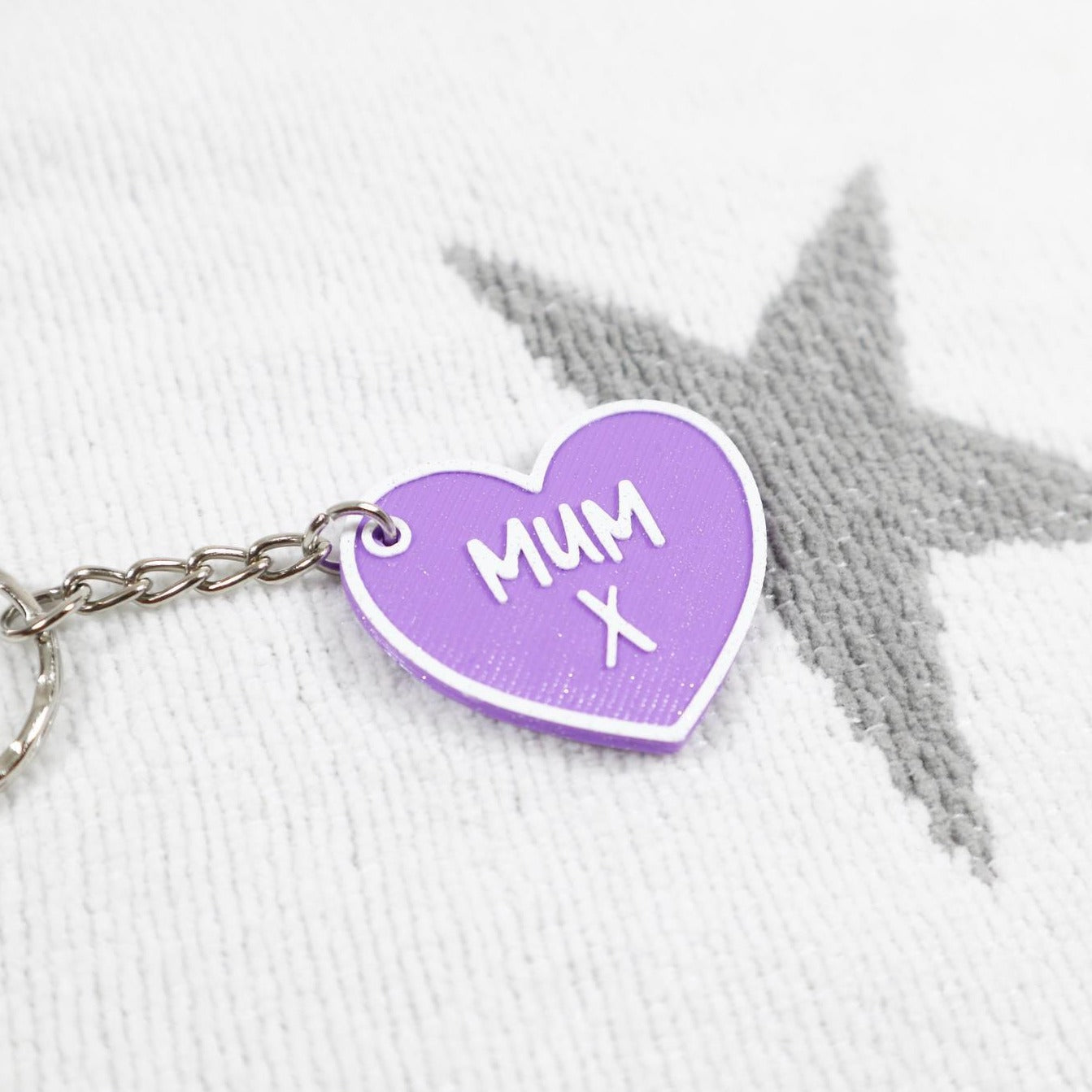 Mum Heart Keyring