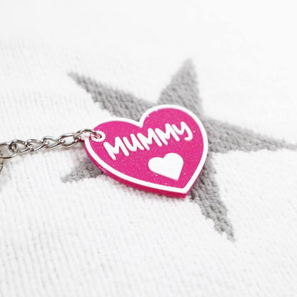 Mum Heart Keyring