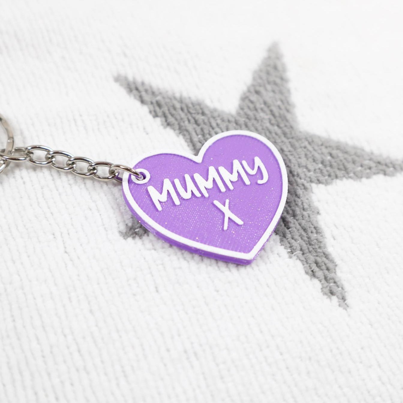 Mum Heart Keyring