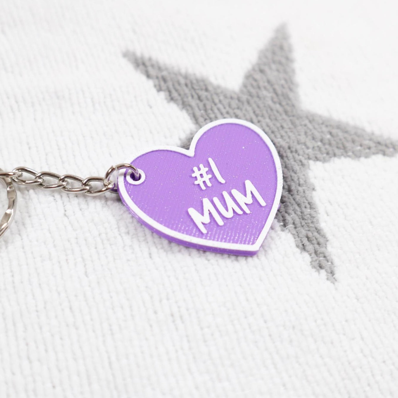 Mum Heart Keyring