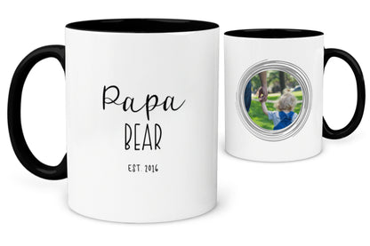 Papa Bear Photo Mug