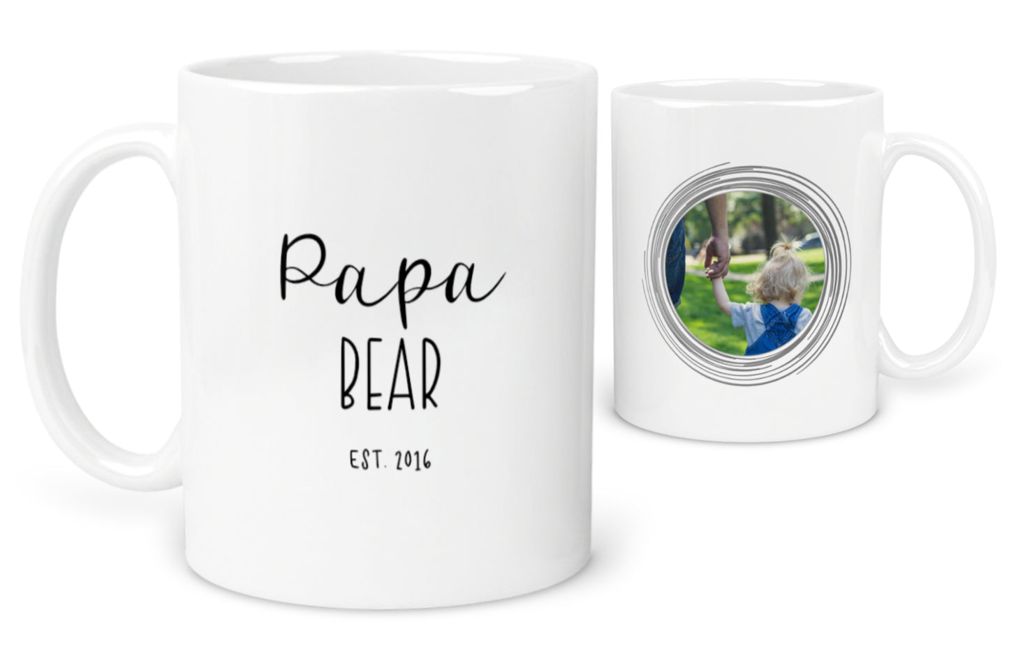 Papa Bear Photo Mug