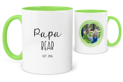 Papa Bear Photo Mug