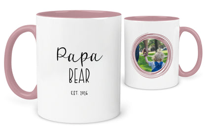 Papa Bear Photo Mug