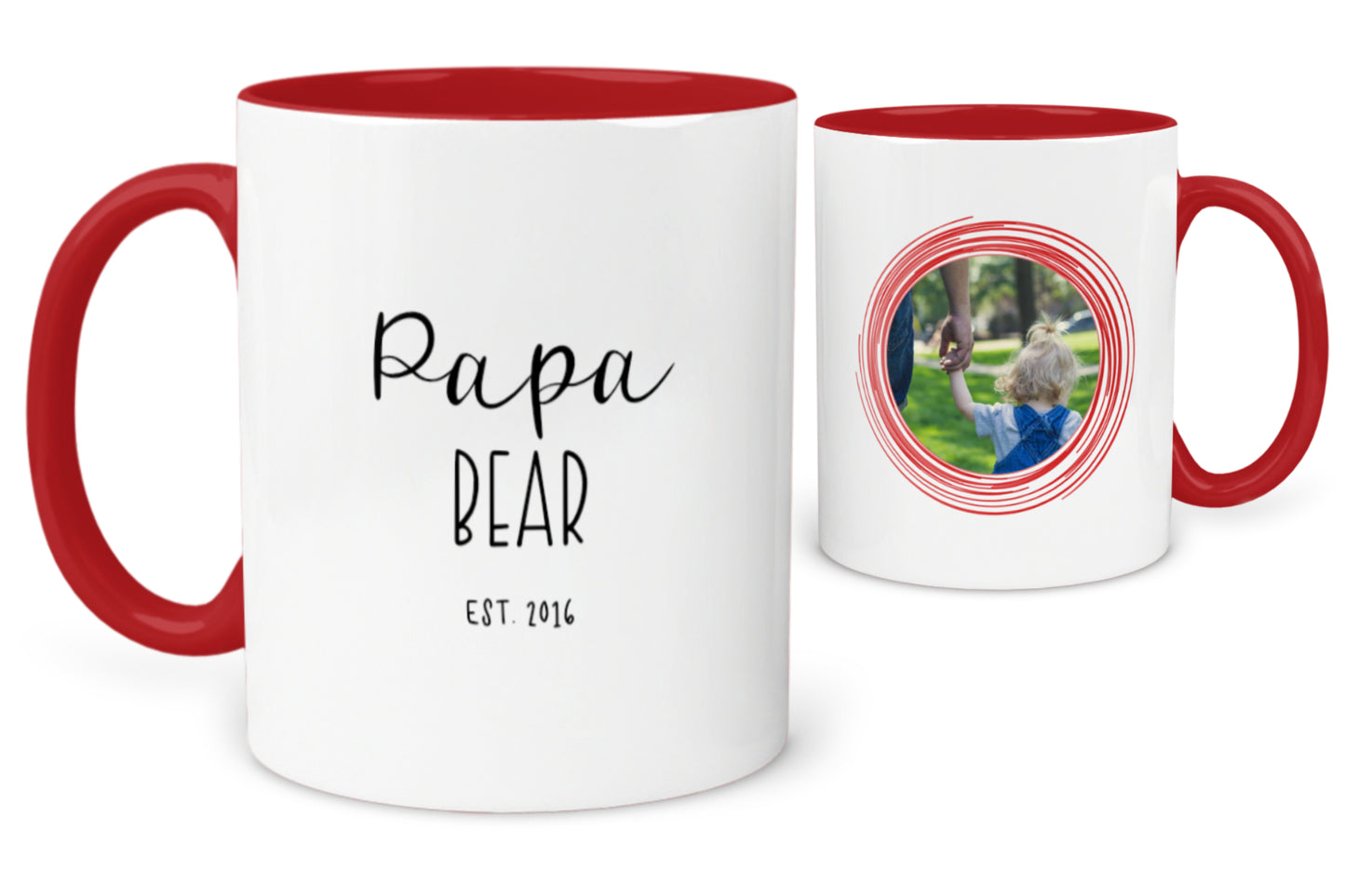 Papa Bear Photo Mug