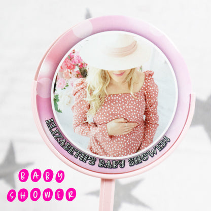 Baby Shower - Personalised Photo Cake Topper