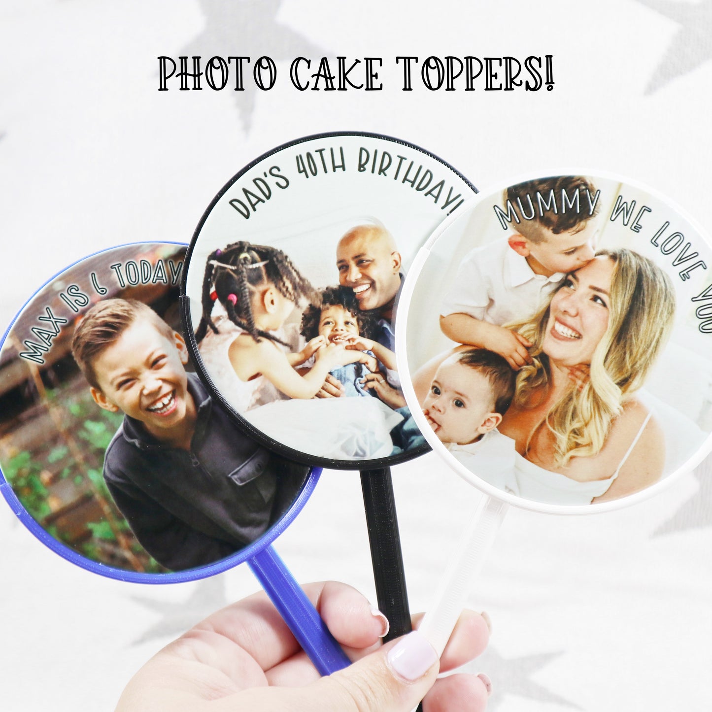 Personalised Photo Cake Topper