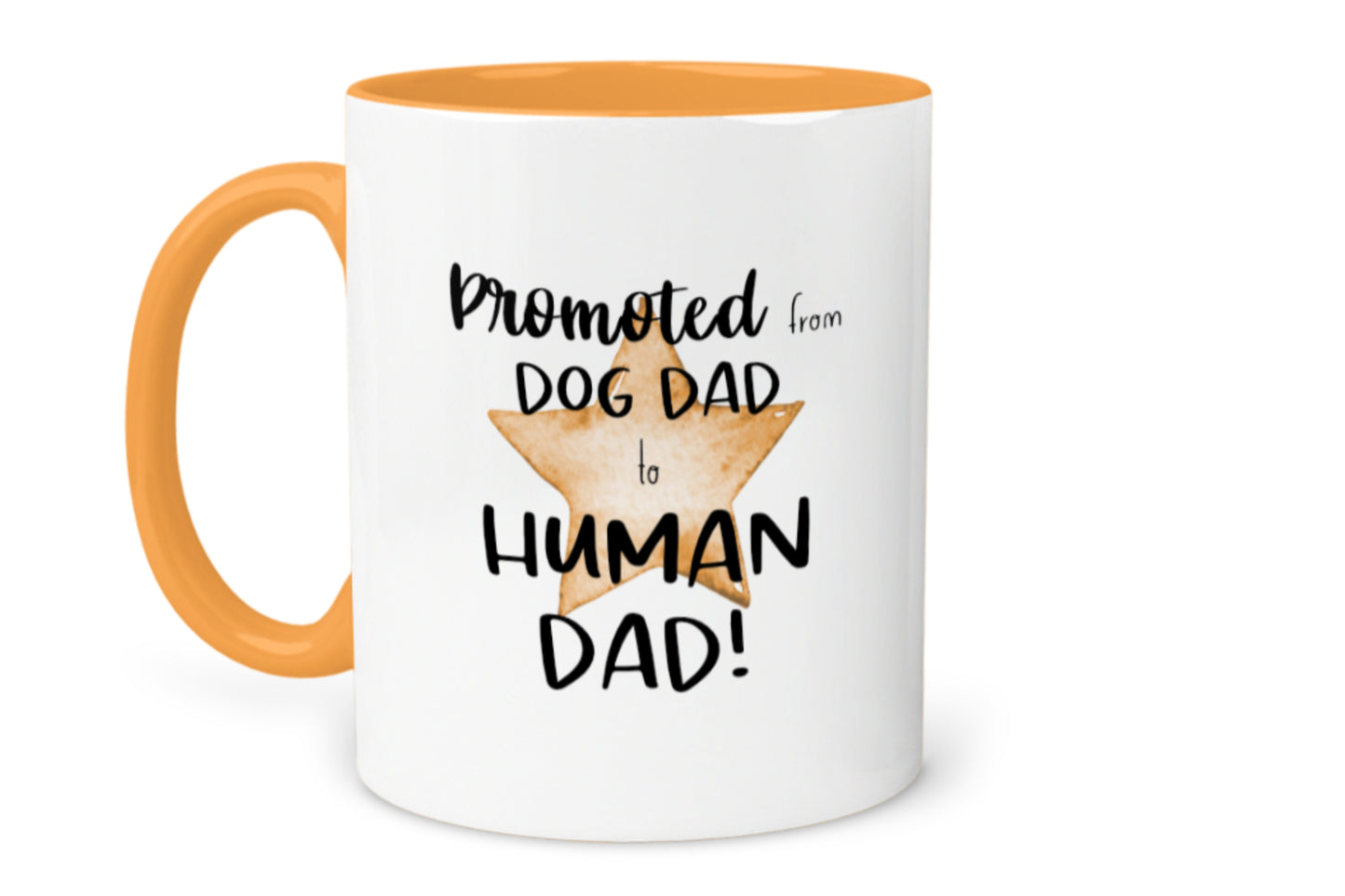 Dog Dad, Promoted to Human Dad Mug