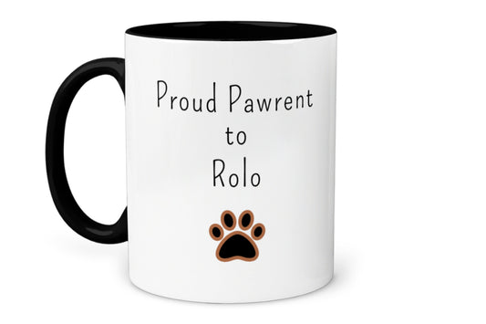 Proud Pawrent Personalised Photo Mug