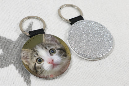 Glitter Photo Keyring