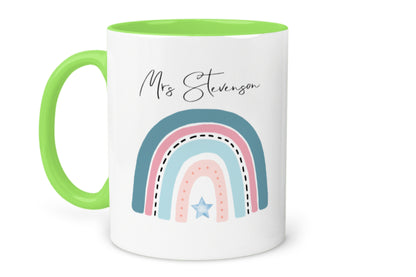 Teacher - Rainbow Personalised Mug