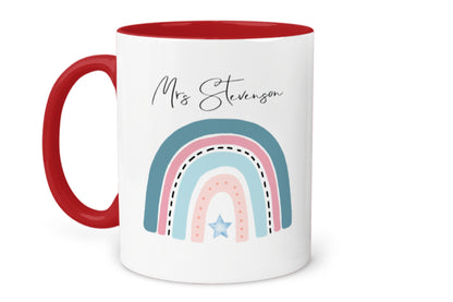 Teacher - Rainbow Personalised Mug