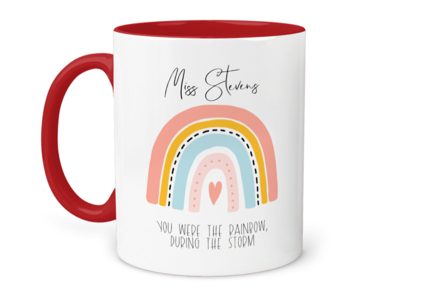 Teacher - Rainbow in a Storm Mug