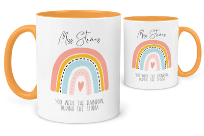 Teacher - Rainbow in a Storm Mug