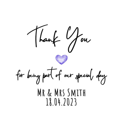 "Thank You" - Wedding Favour Gift Bags