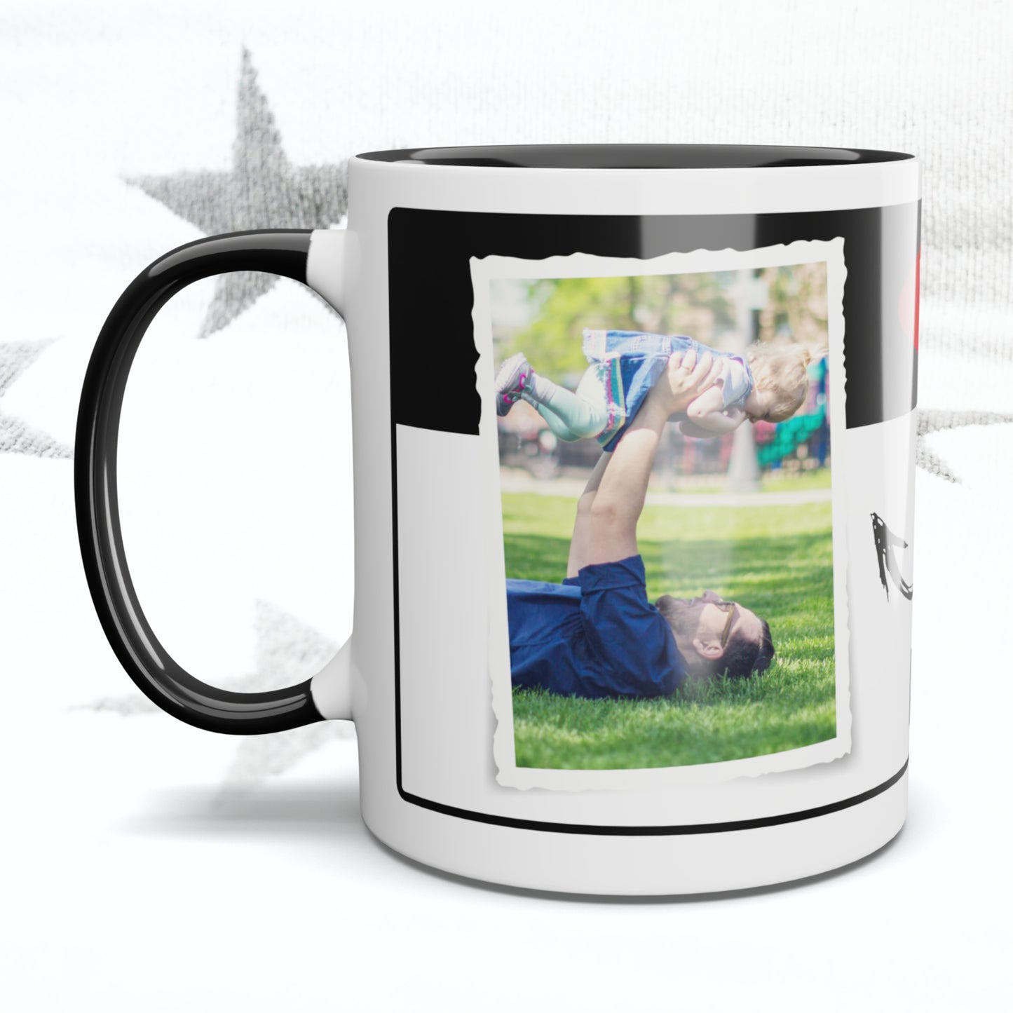 Warning Best Dad Personalised Photo Mug