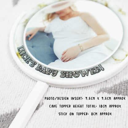 Baby Shower - Personalised Photo Cake Topper