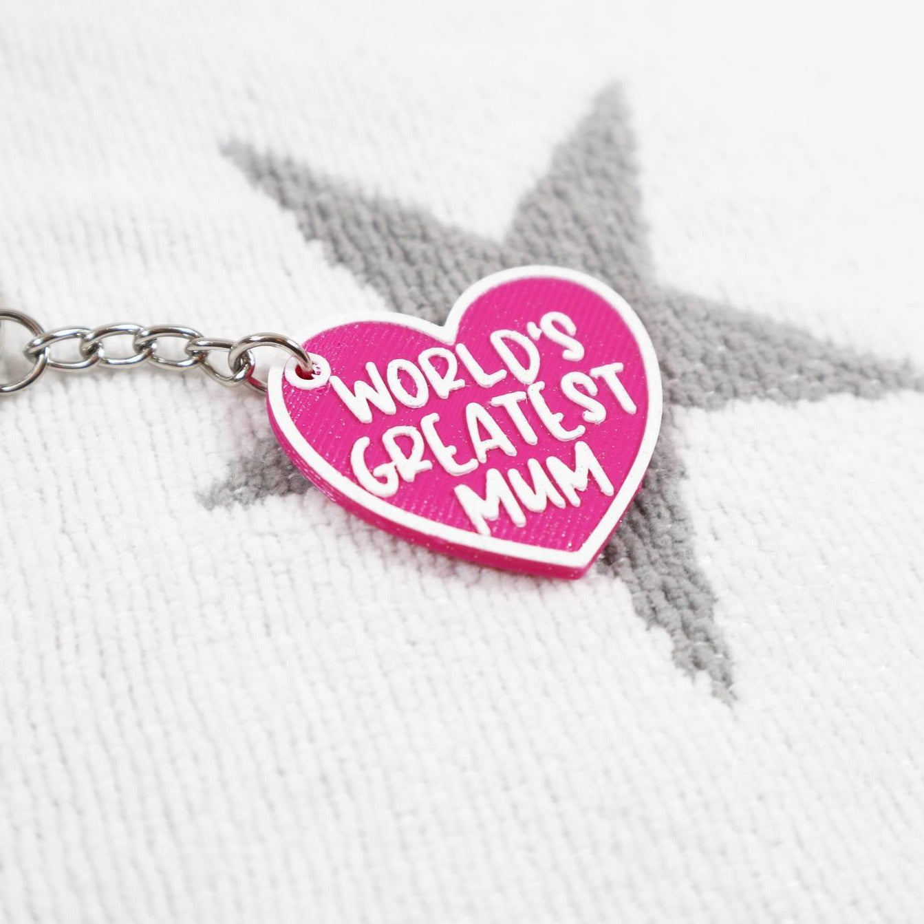 Mum Heart Keyring