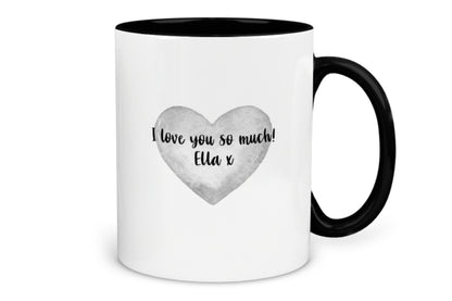 Worlds BEST Dad Message Heart Mug