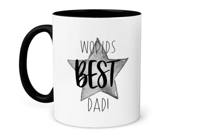 Worlds BEST Dad Message Star Mug