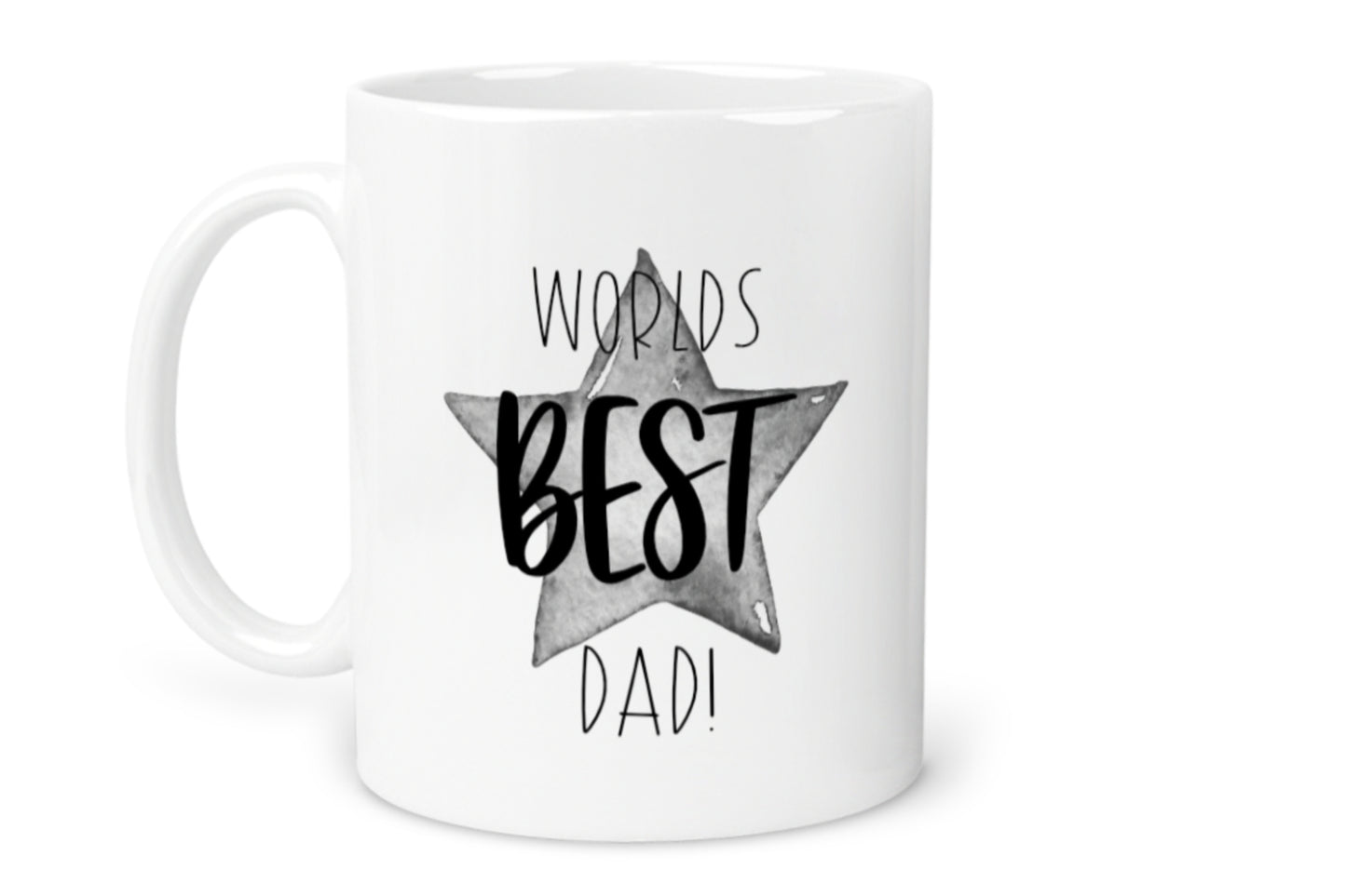 Worlds BEST Dad Message Star Mug