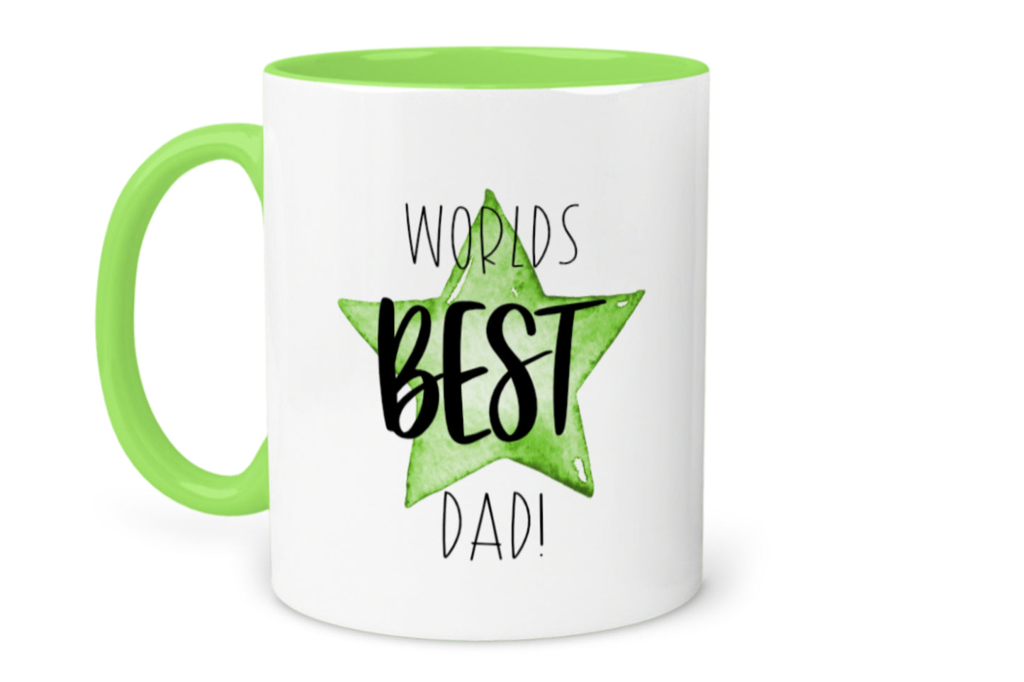 Worlds BEST Dad Message Star Mug