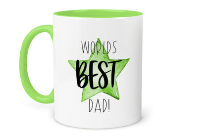 Worlds BEST Dad Message Star Mug