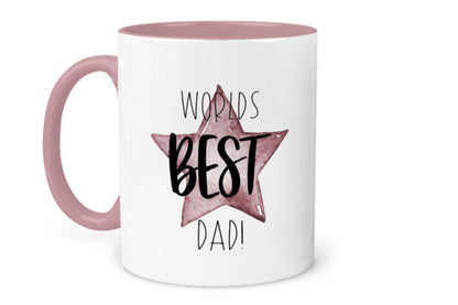 Worlds BEST Dad Message Star Mug