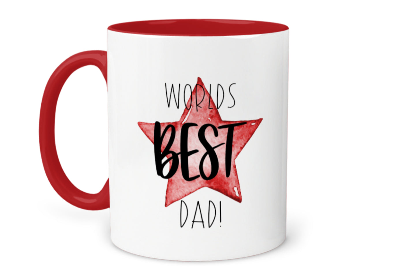 Worlds BEST Dad Message Star Mug