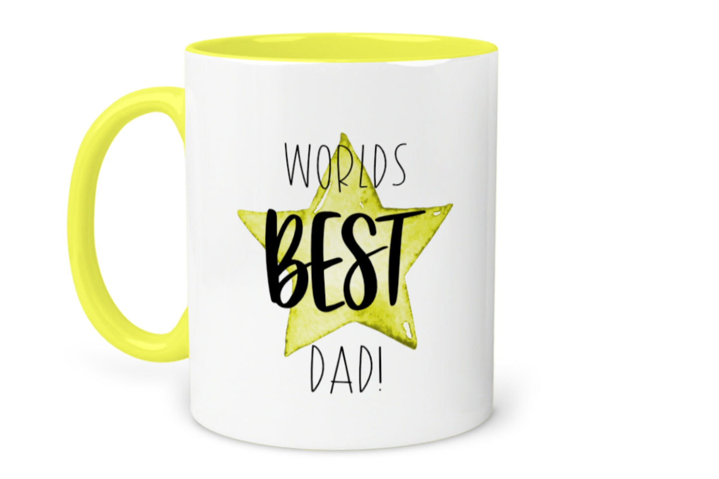 Worlds BEST Dad Message Star Mug