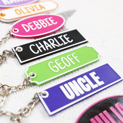 Personalised Name Keyring