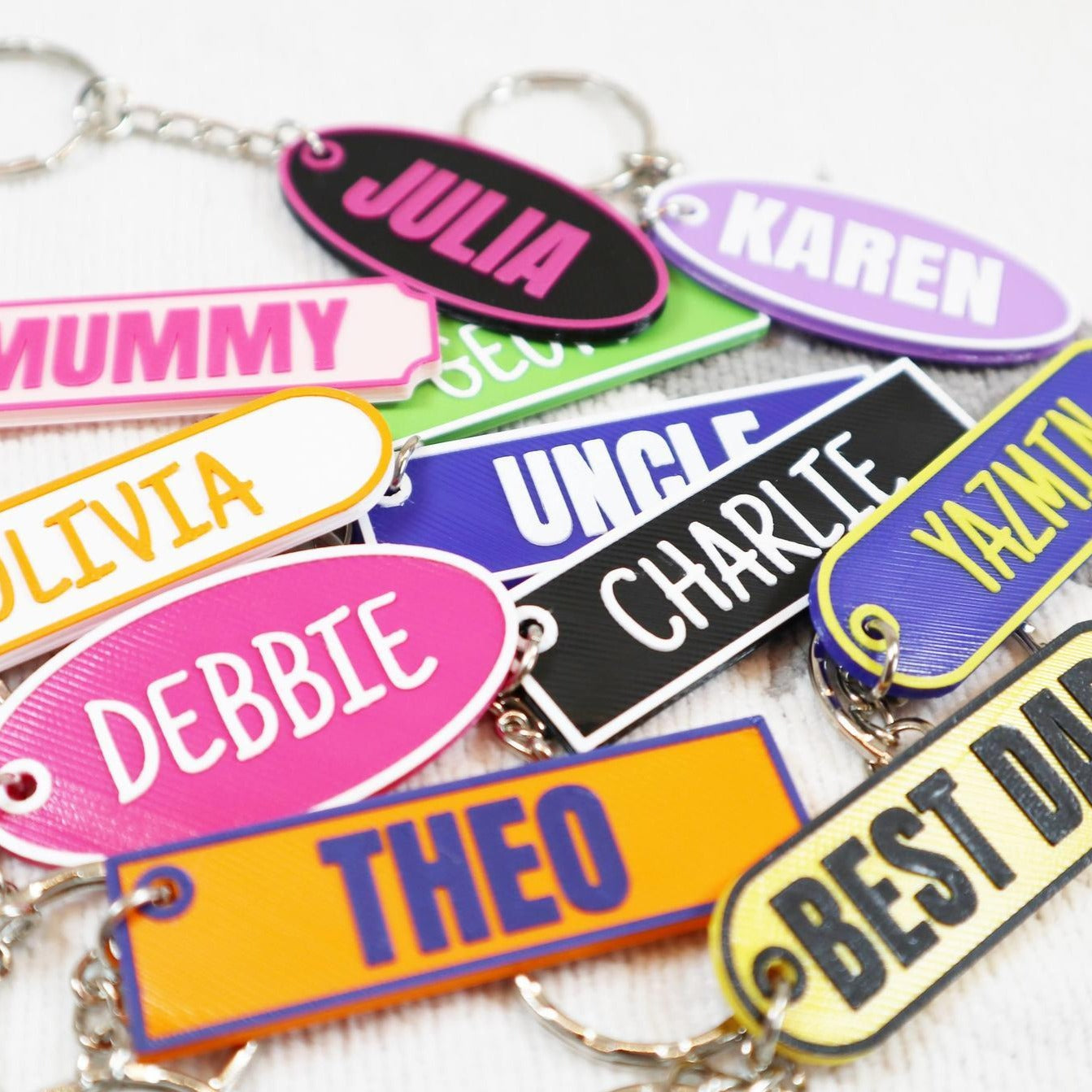 Personalised Name Keyring