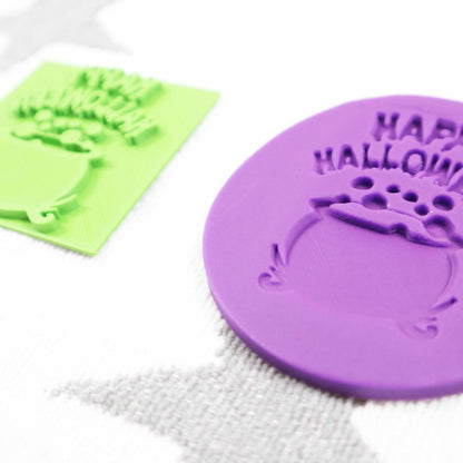 "Happy Halloween" Embosser Stamp