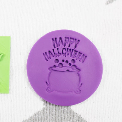 "Happy Halloween" Embosser Stamp