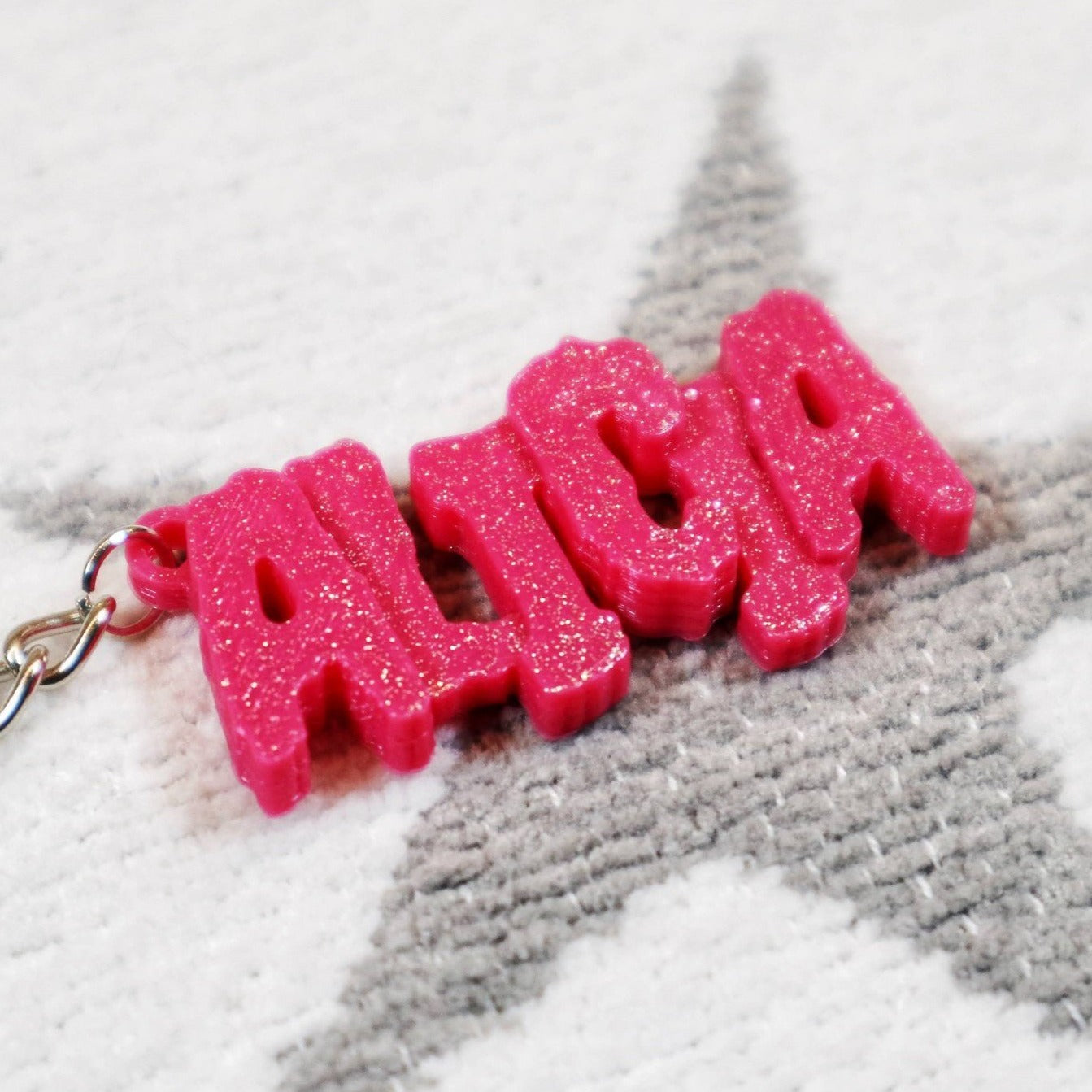 Personalised Keyrings - Creeper Font