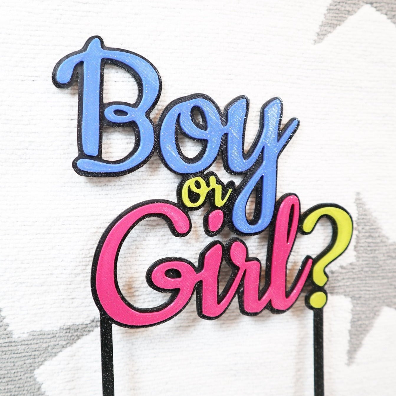 Boy or Girl Cake Topper