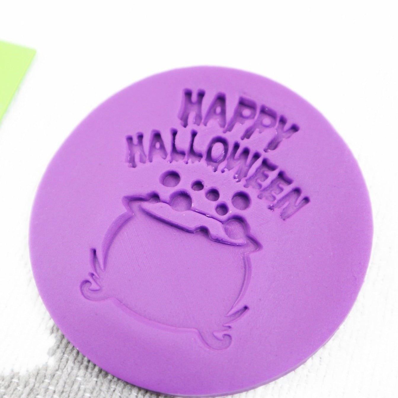 "Happy Halloween" Embosser Stamp