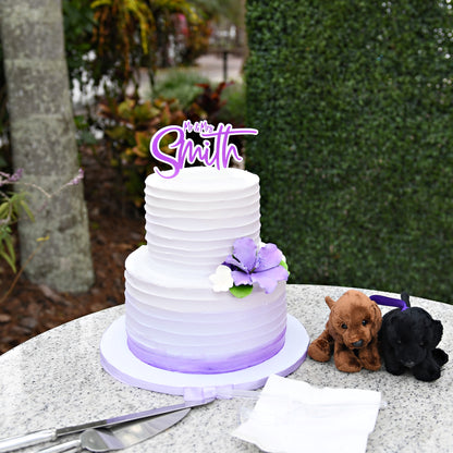 Personalised Wedding Cake Topper