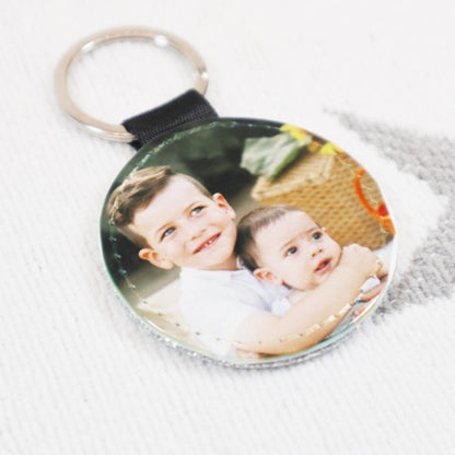 Glitter Photo Keyring