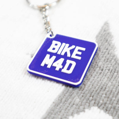 Personalised 3D Square/Motorbike Plate Keyring