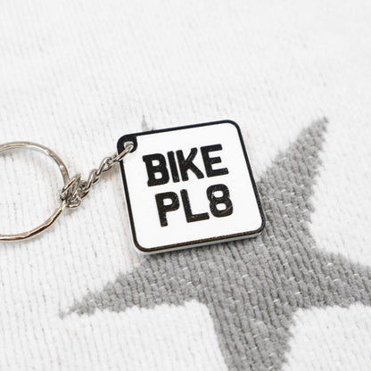 Personalised 3D Square/Motorbike Plate Keyring