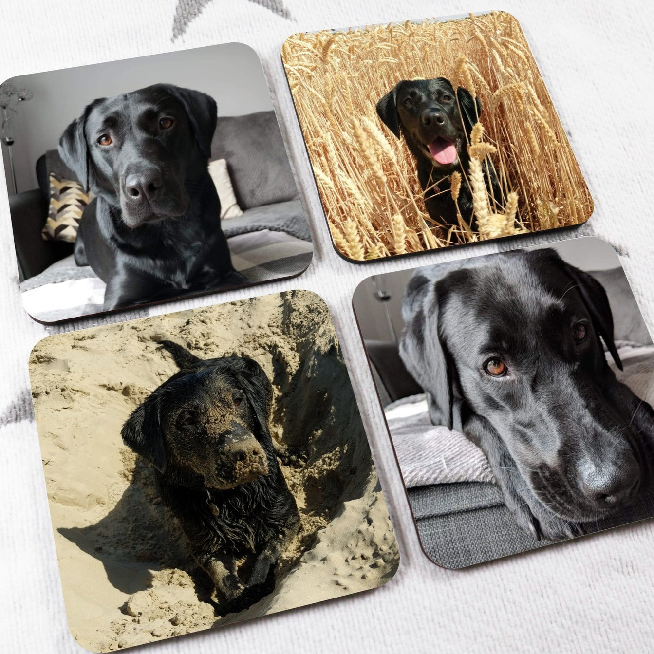 Personalised Photo Coasters x4